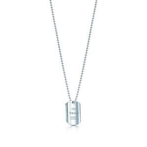 Tiffany & co dog tag necklace